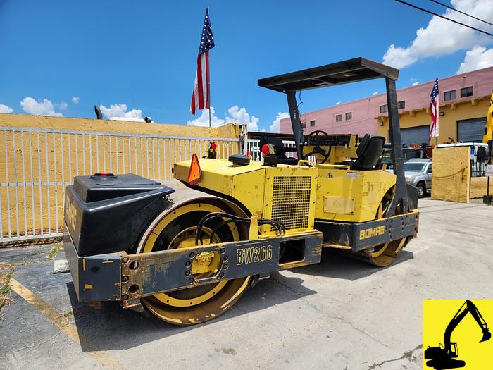 Used Bomag BW266AD double drum roller