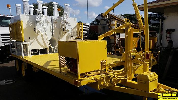 Used K&D thermoplastic paint melter trailer