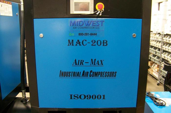 Air-Max 20hp MAC-20B120H   (NEW) Industrial Rotary Screw Compressor 120 gallon Tank