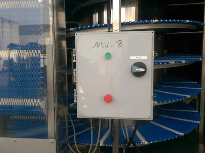 Used 2012 FMA 90’L Spiral Cooling Conveyor