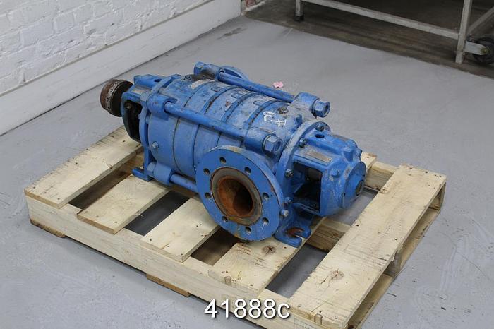 Used Goulds 3355 2.5x4x8 Multistage Process Pump #41888