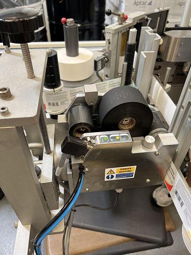 Used Labeler, Pressure Sensitive, Accraply, Model 35W, Conveyor #S744752