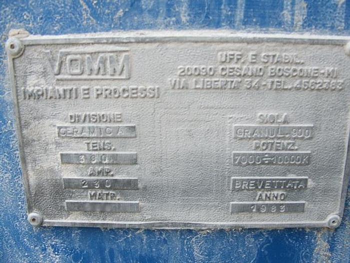 Usato Essiccatore continuo VOMM mod.TURBO-DRYER ES – 2400 G