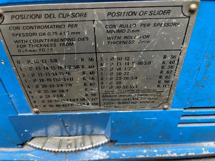 Usato PIEGATUBI ELETTRICA ERCOLINA