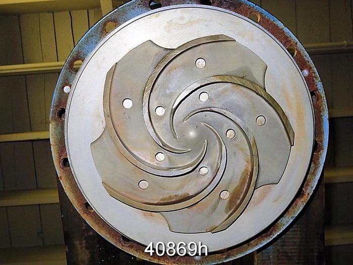 Used Goulds 3196 1.5x3x13 Pump, SS Casing, 5-Vane SS Impeller #40869