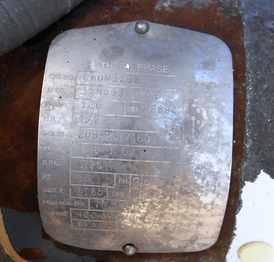 Used Conveyor, Screw, 10" x 7', S/st, Dbl, Incline, #S742038