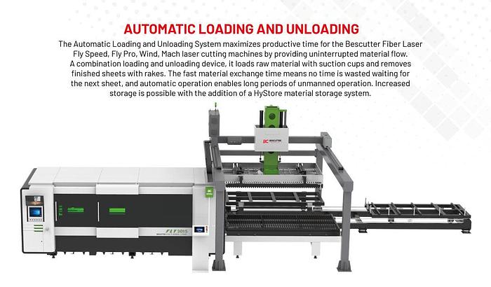 AUTOMATIC LOADING AND UNLOADING | System for Fiber Laser Cutting Machine