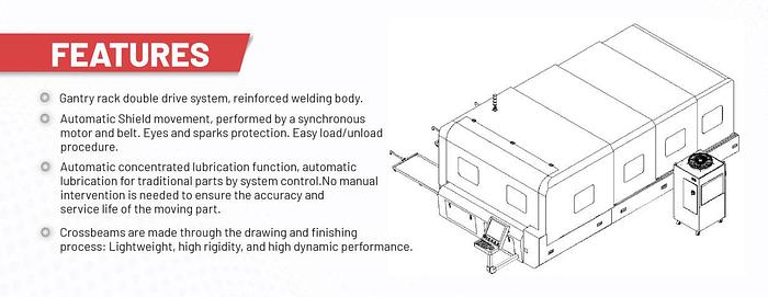 SPACE SAVER 5'x10' | 3000W - 6000W | Fiber Laser for Metal Sheet Cutting