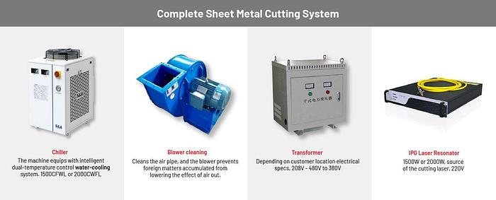 SPACE SAVER 5'x10' | 3000W - 6000W | Fiber Laser for Metal Sheet Cutting