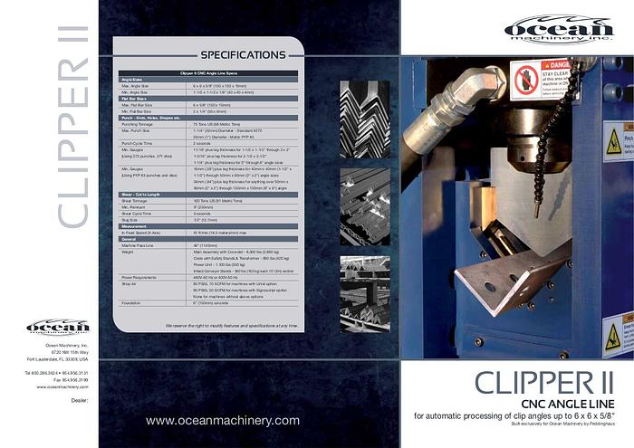 OCEAN CLIPPER II
CNC ANGLE LINE