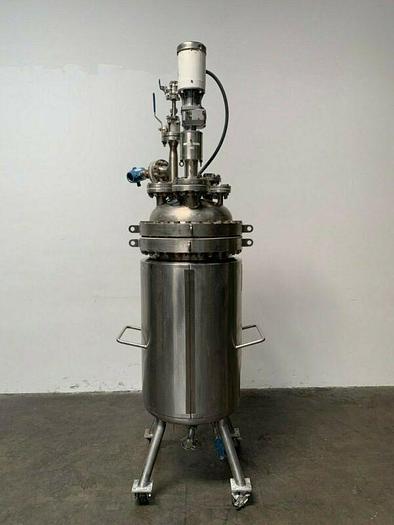 Used T&C 200 L Stainless Steel Jacketed Bioreactor High Pressure @ 400 PSI w/ Mixer