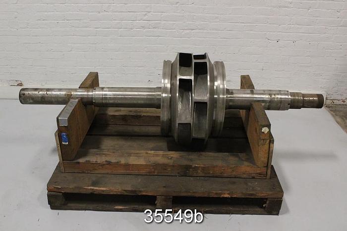 Used Sulzer ZX60U Pump Rotating Assembly, 6 Vane 25" Impeller #35549