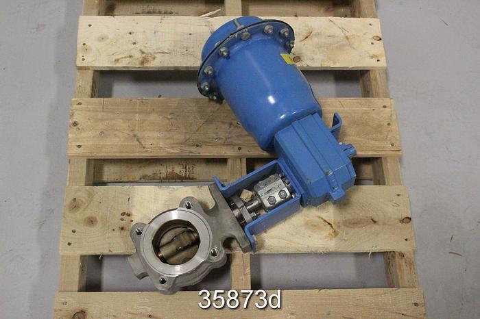 Used Neles Jamesbury 3" Air Operated Butterfly Valve, 815L-11-3600-MT #35873