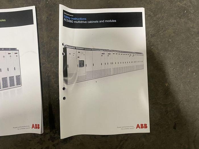 Used ABB DRIVE SYSTEM ACS880 (UNUSED NEW SURPLUS) MANUFACTURED 2018 SECTION 2 OF 4 - PENDING