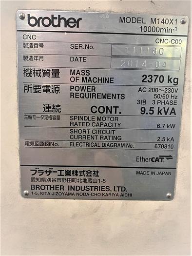 Used 2014 Brother Speedio M140 X1