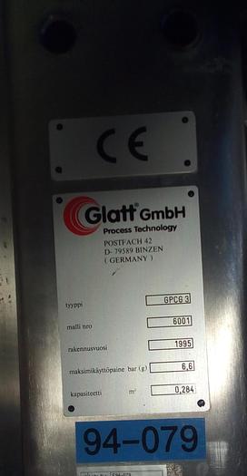 Used Glatt Gpcg 3