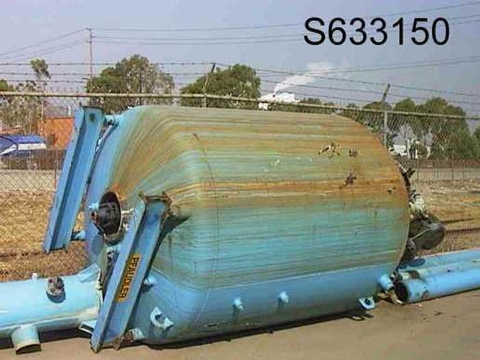 Used Reactor, 2,000 Gallon, Glass Lined, 100 PSI, Jkt, Agit, Pfaudler, #S633150
