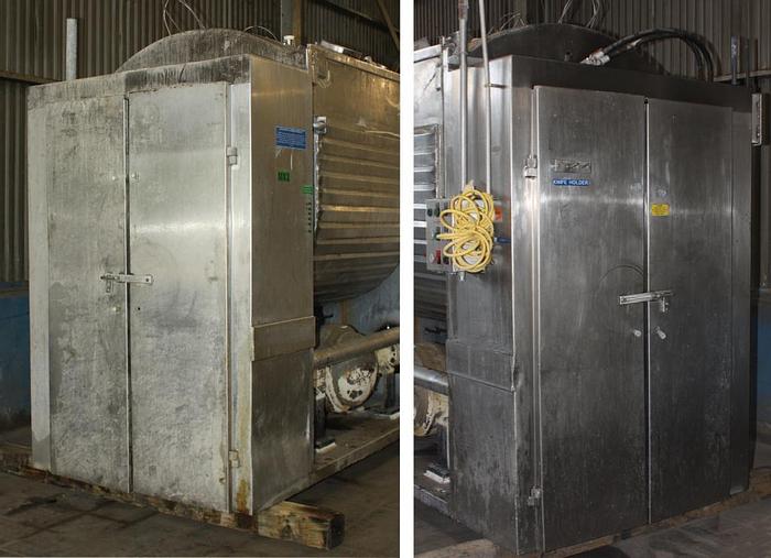 Used 1600# SHAFFER HORIZONTAL ROLLER BAR MIXER - S/S - JACKETED