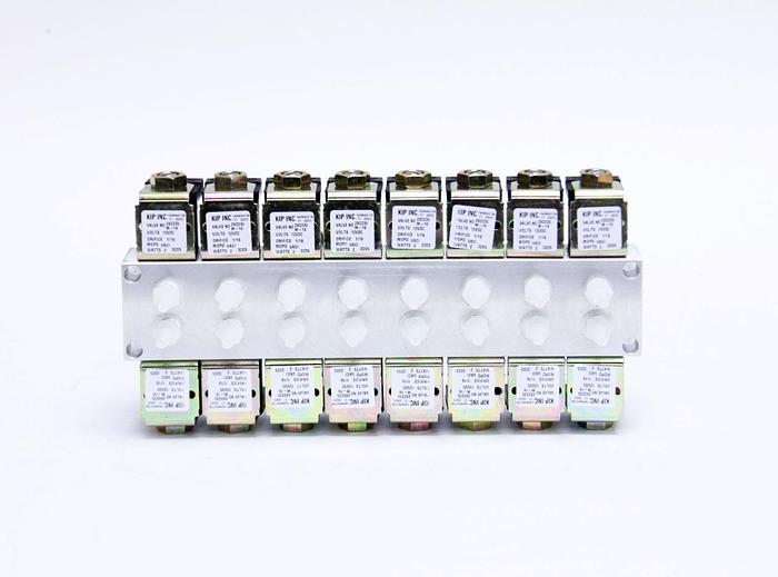 Used KIP Inc 2X2235 Solenoid Valve M-16 Channel 12VDC, 16 Valves (2810)