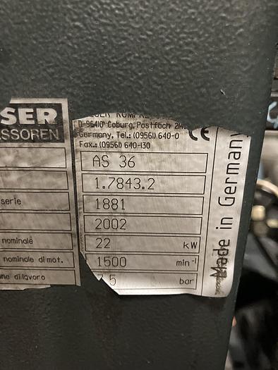 Revisionato 2002 KAESER AS36