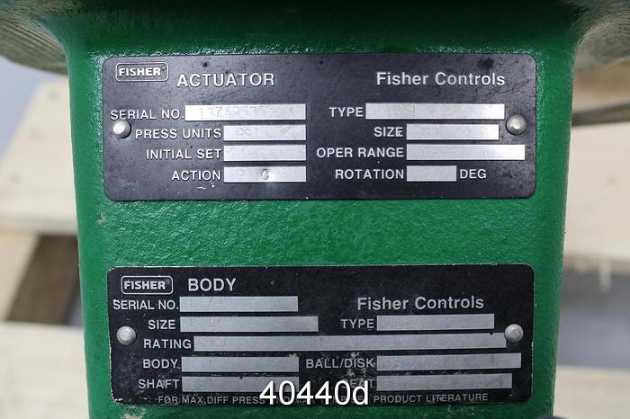 Used Fisher 1.5" V150 Vee Ball Valve #40440