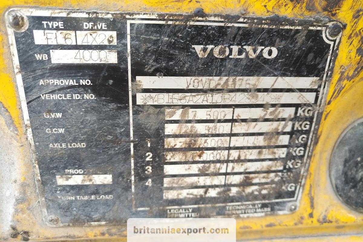 Used 1988 VOLVO FL619 | Turbo | 19 Ton | On Springs | Flatbed Truck