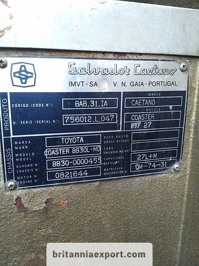 Used 1987 TOYOTA Coaster 13B 3.4 diesel 28 seater minibus