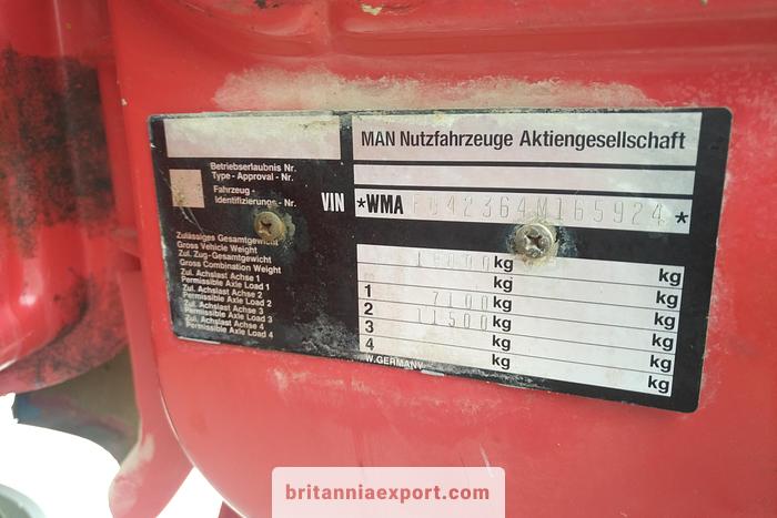 Used 1992 MAN 19.272 4X4 water tanker