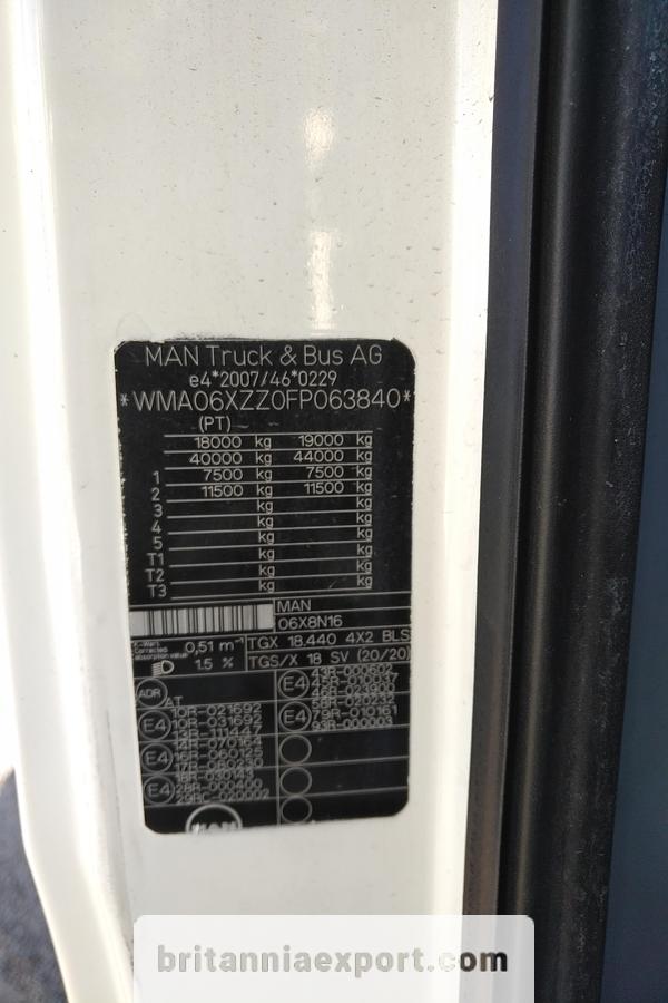 Used 2015 MAN MAN TGX 18.440 Euro 6 Automatic Retarder - Seized Engine
