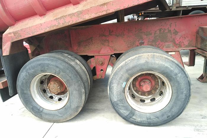 Used 1990 Trabosa tipper trailer on springs suspension