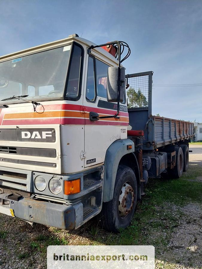 Used 1993 DAF 2700 ATI 6x4 26 Ton Sideways Tipper with HMF 820 Crane | Export Ready.