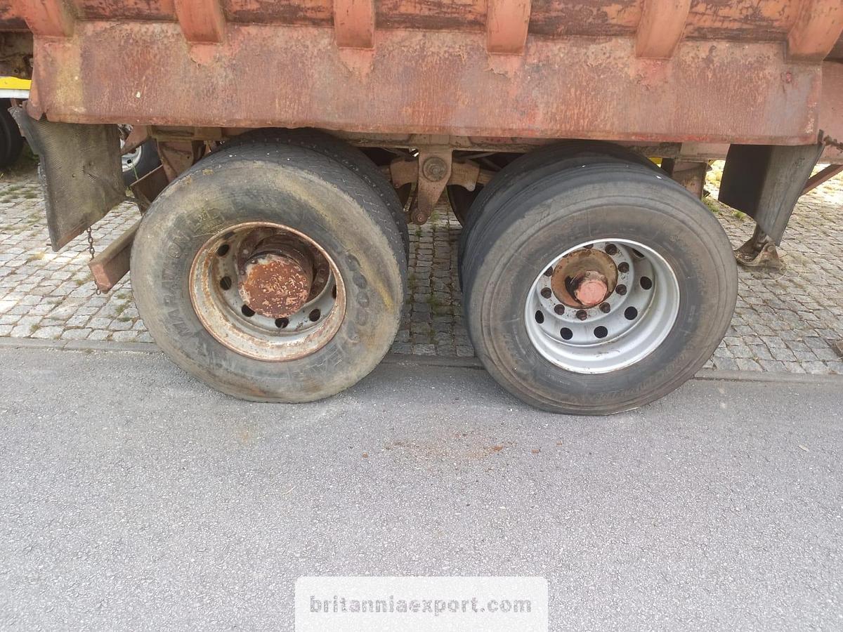 Used 1990 Basgaia 2 Axles Twin Wheel | 30 Ton Tipper Semi-Trailer | Spring Suspension |