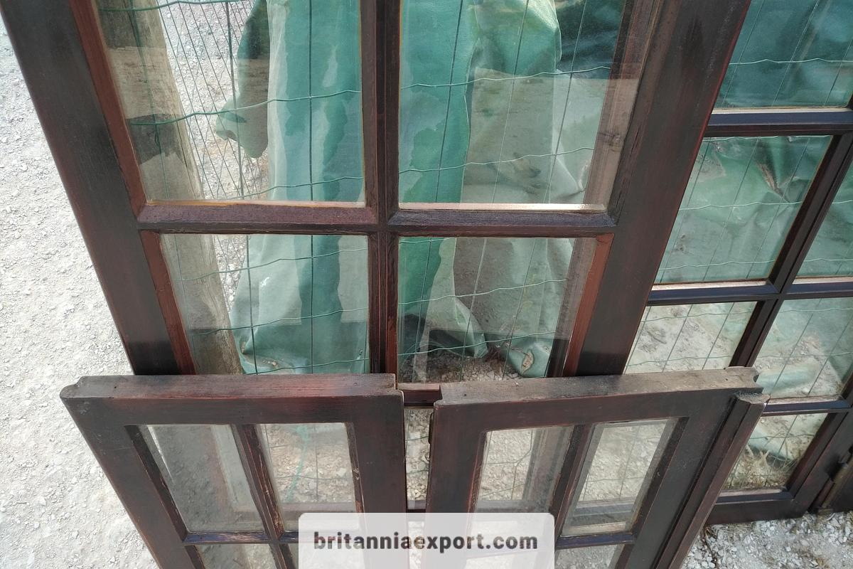 Used Solid  Wood Window Set