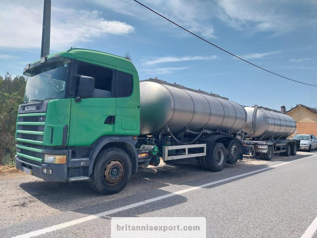 Used 1997 SCANIA 124 L 400 6x2 Stainless Steel Food Tanker Truck