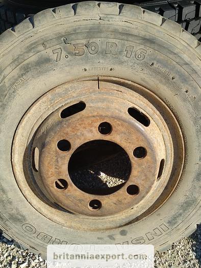 Used Toyota 5 x used 7.50 - 16 LT tyres on 6 studs rims