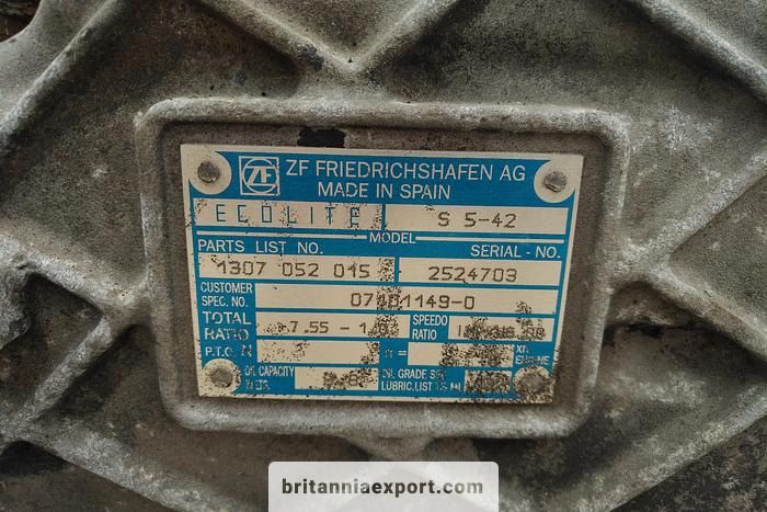 Used 2000 ZF Ecolite S5-42 5 speed manual gearbox.