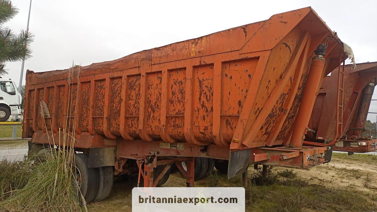 Used 1990 Basgaia 2 Axles Twin Wheel | 30 Ton Tipper Semi-Trailer | Spring Suspension |