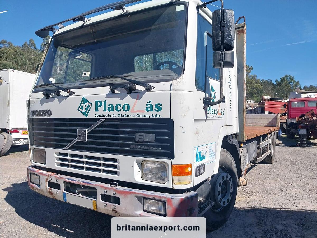 Used 1996 VOLVO FL7 260 Intercooler 19 Ton Flatbed Truck