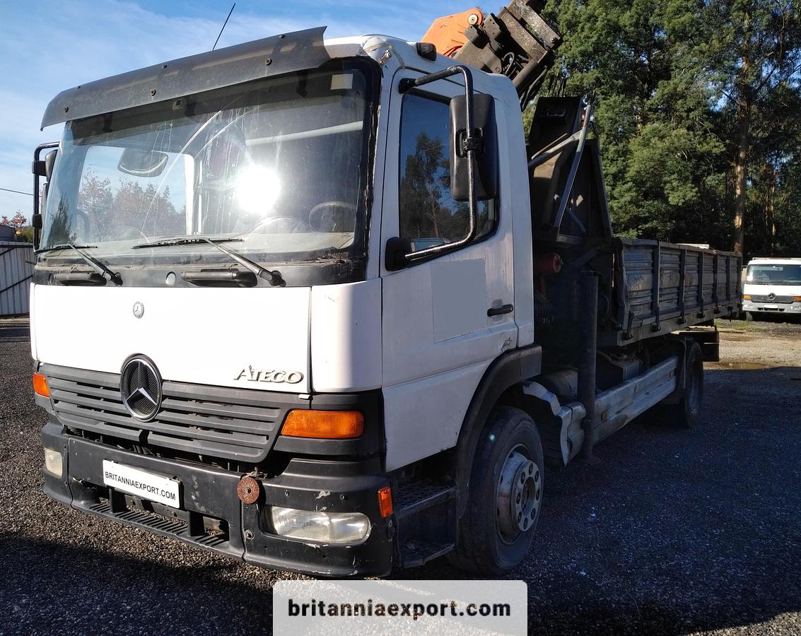 Used 2003 MERCEDES-BENZ Atego 1528 | 15 Ton | 3 Way Tipper | with Palfinger PK7501 5.7 Ton Crane
