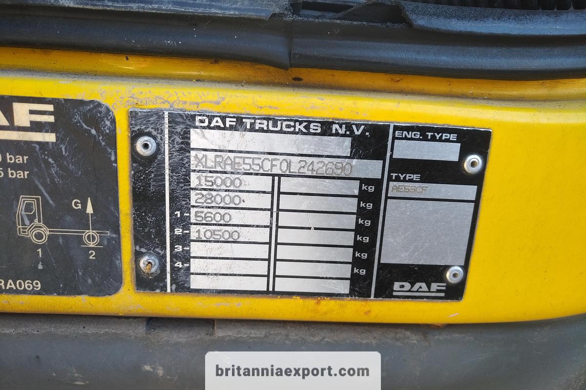 Used 2003 DAF LF55 180 | 15 Ton | On springs | Refuse Truck