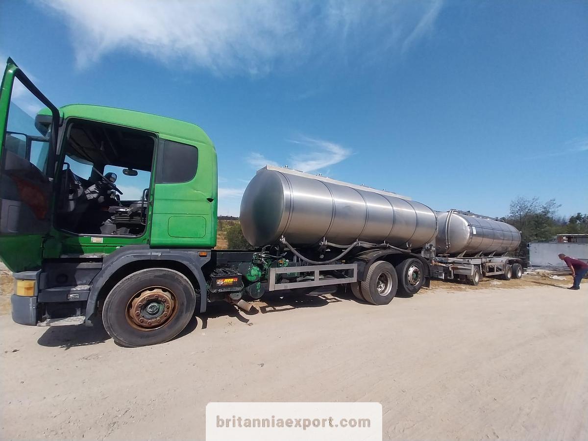 Used 1997 SCANIA 124 L 400 6x2 Stainless Steel Food Tanker Truck