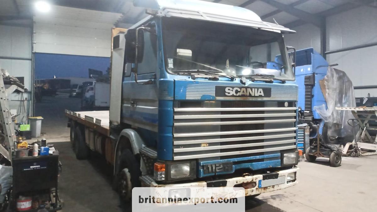 Used 1987 SCANIA R112 H 6x2 10 Tyres 26 Ton Flatbed Truck