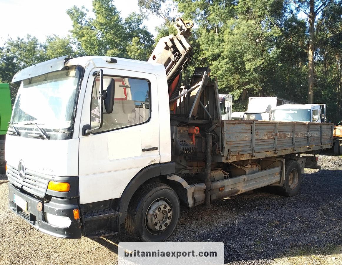 Used 2003 MERCEDES-BENZ Atego 1528 | 15 Ton | 3 Way Tipper | with Palfinger PK7501 5.7 Ton Crane