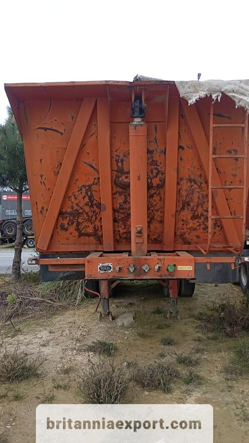 Used 1990 Basgaia 2 Axles Twin Wheel | 30 Ton Tipper Semi-Trailer | Spring Suspension |