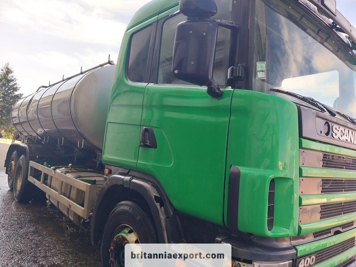 Used 1997 SCANIA 124 L 400 6x2 Stainless Steel Food Tanker Truck