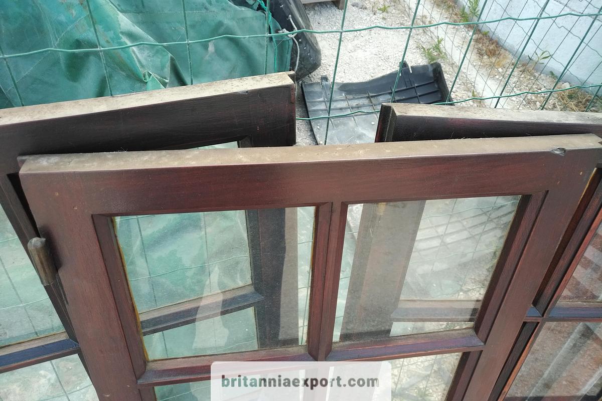 Used Solid  Wood Window Set