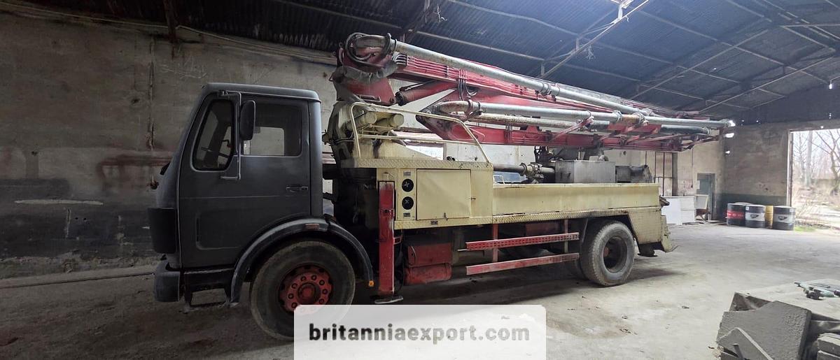 Used 1985 MERCEDES-BENZ 1624 OM441LA Truck with Putzmeister 22m Concrete Pump