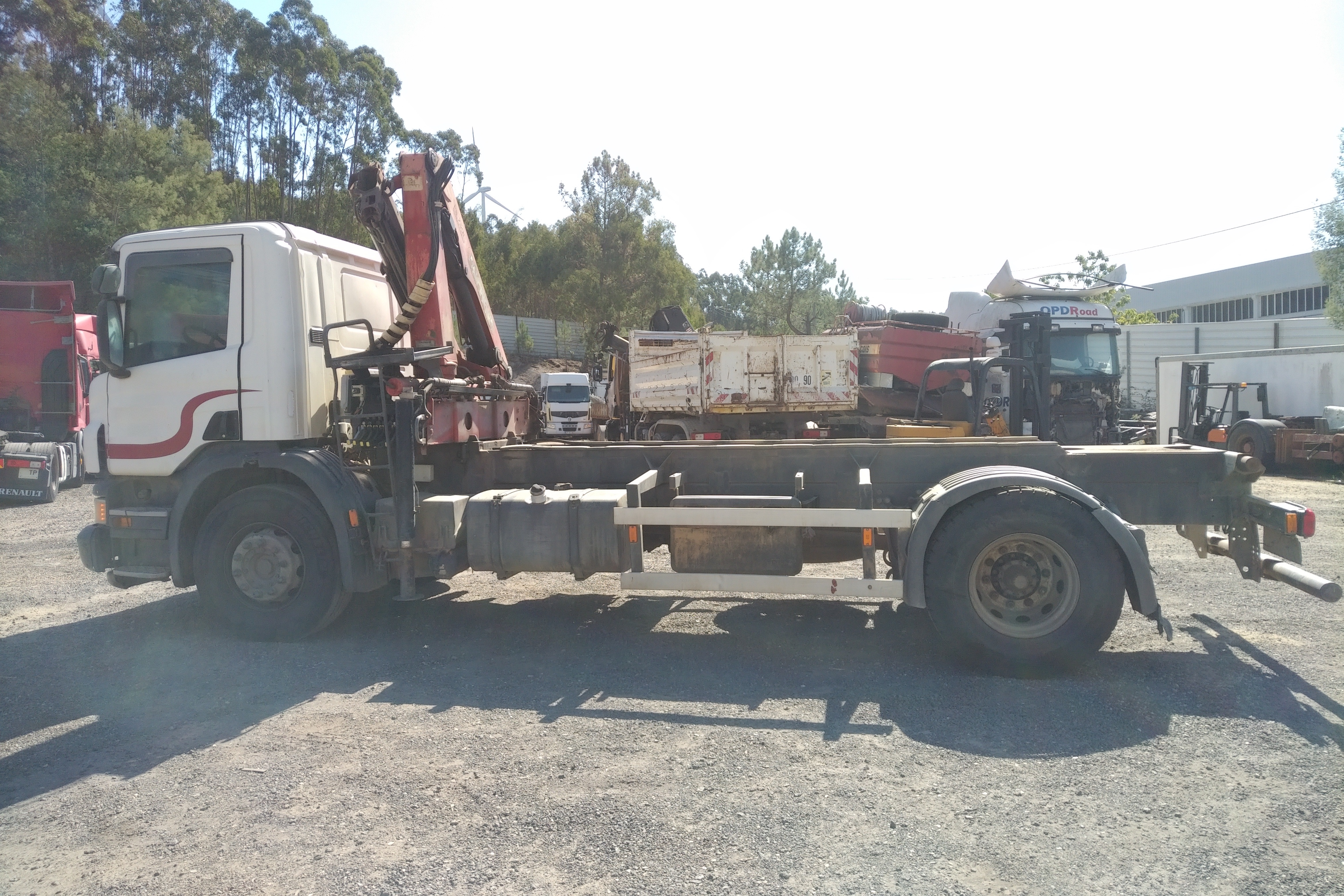 Used 2015 SCANIA P280 Manual Euro 6 4x2 Palfinger PK 7501 Performance Crane Remote Control