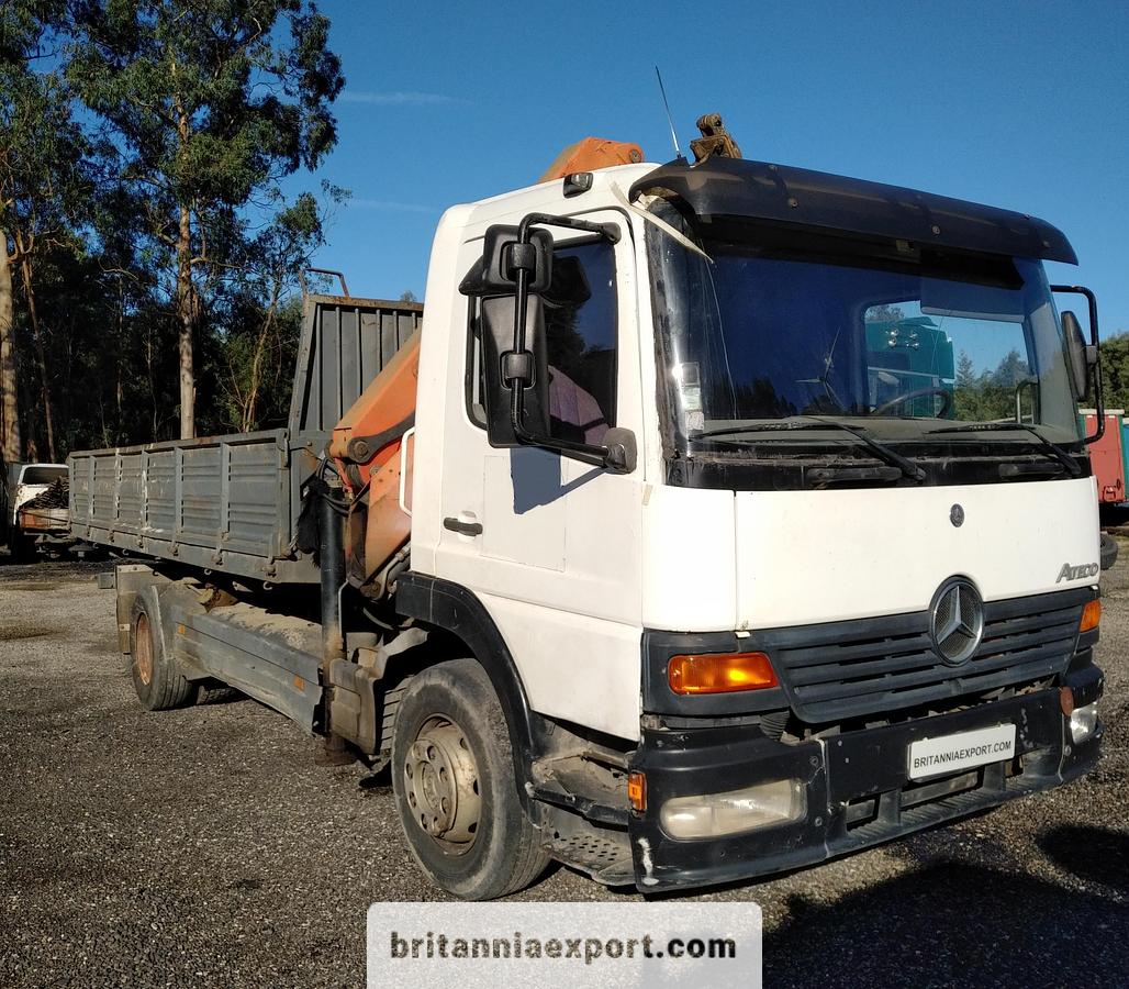 Used 2003 MERCEDES-BENZ Atego 1528 | 15 Ton | 3 Way Tipper | with Palfinger PK7501 5.7 Ton Crane