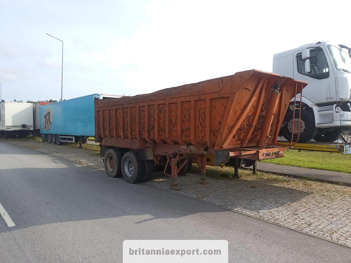 Used 1990 Basgaia 2 Axles Twin Wheel | 30 Ton Tipper Semi-Trailer | Spring Suspension |
